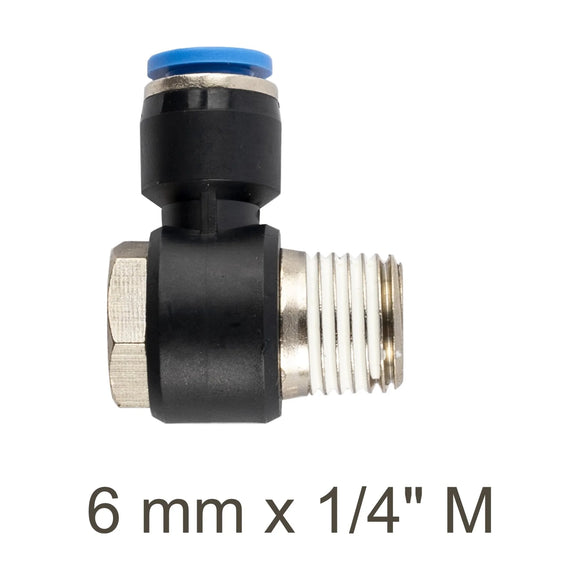 AirCraft Swivel Elbow PU 6mmX 1/4' M - image 01