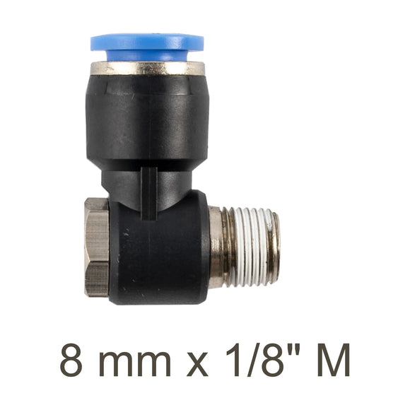 AirCraft PU Swivel Elbow 8mmX 1/8' M - image 01
