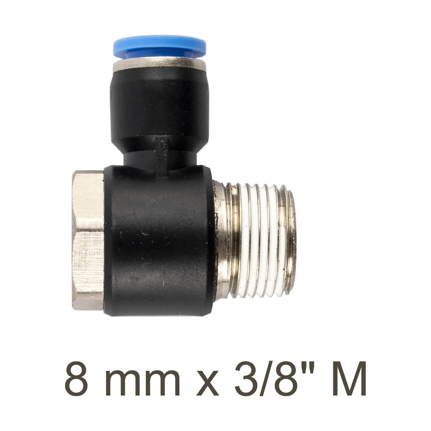 AirCraft Swivel Elbow PU 8mmX 3/8' M - image 01
