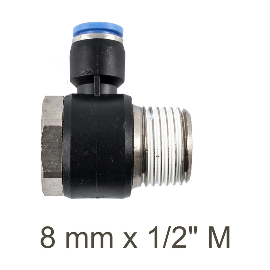 AirCraft Swivel Elbow PU 8mmX 1/2' M - image 01
