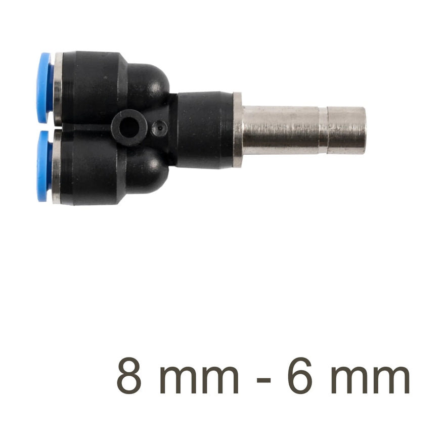 AirCraft PU Red Insert Y-Joint 8mm- 6mm - image 01