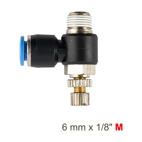 AirCraft Flow Control Swivel Elbow PU 6mmX 1/8' M - image 01