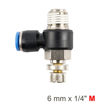 AirCraft Flow Control Swivel Elbow PU 6mmX 1/4' M - image 01