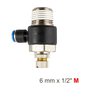 AirCraft Flow Control Swivel Elbow PU 6mmX 1/2' M - image 01