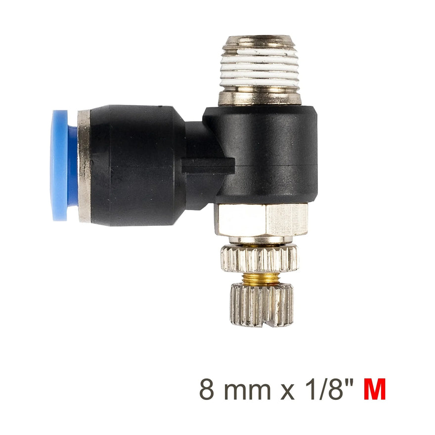 AirCraft Flow Control Swivel Elbow PU 8mmX 1/8' M - image 01
