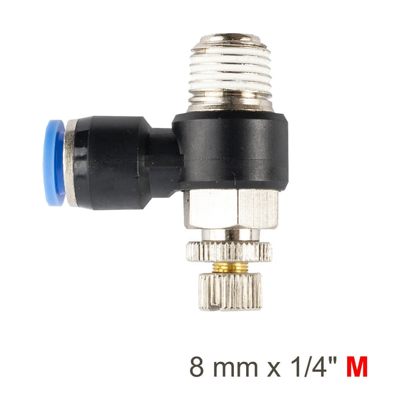 AirCraft Flow Control Swivel Elbow PU 8mmX 1/4' M - image 01