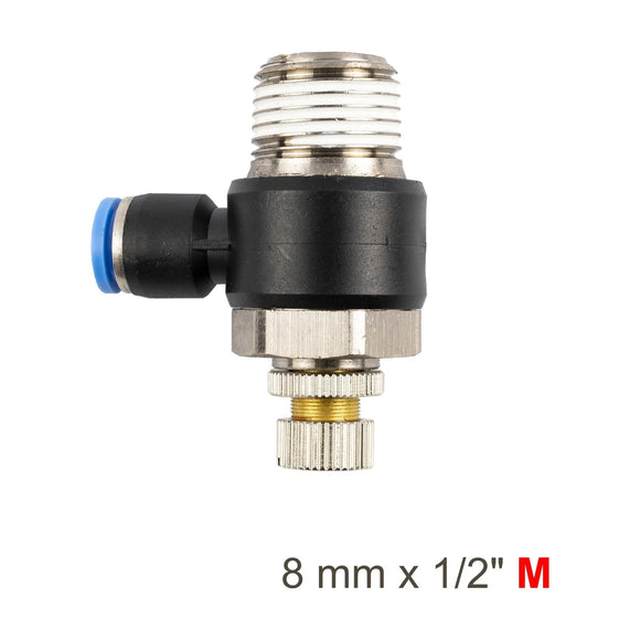 AirCraft Flow Control Swivel Elbow PU 8mmX 1/2' M - image 01