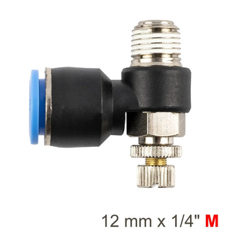 AirCraft Flow Control Swivel Elbow PU 12mmX 1/4' M - image 01