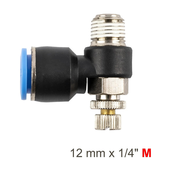 AirCraft Flow Control Swivel Elbow PU 12mmX 1/4' M - image 01