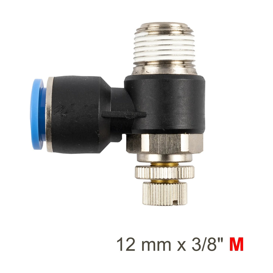 AirCraft Flow Control Swivel Elbow PU 12mmX 3/8' M - image 01