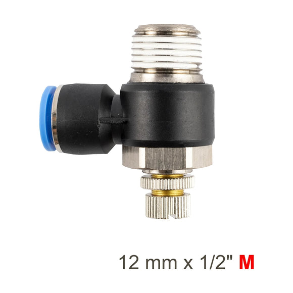 AirCraft Flow Control Swivel Elbow PU 12mmX 1/2' M - image 01