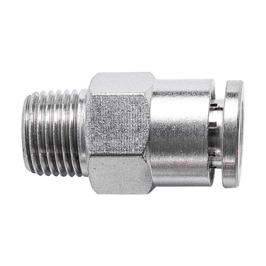 AirCraft PU Fitting Metal Straight 6mmX 1/8' M - image 01