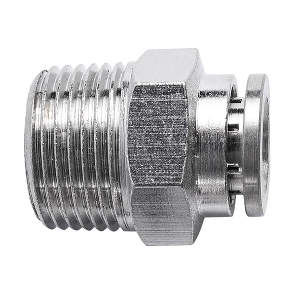 AirCraft Metal PU Fitting Straight 8mmX 3/8' M - image 01