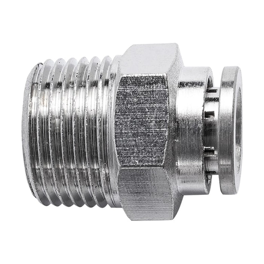 AirCraft Metal PU Fitting Straight 8mmX 3/8' M - image 01
