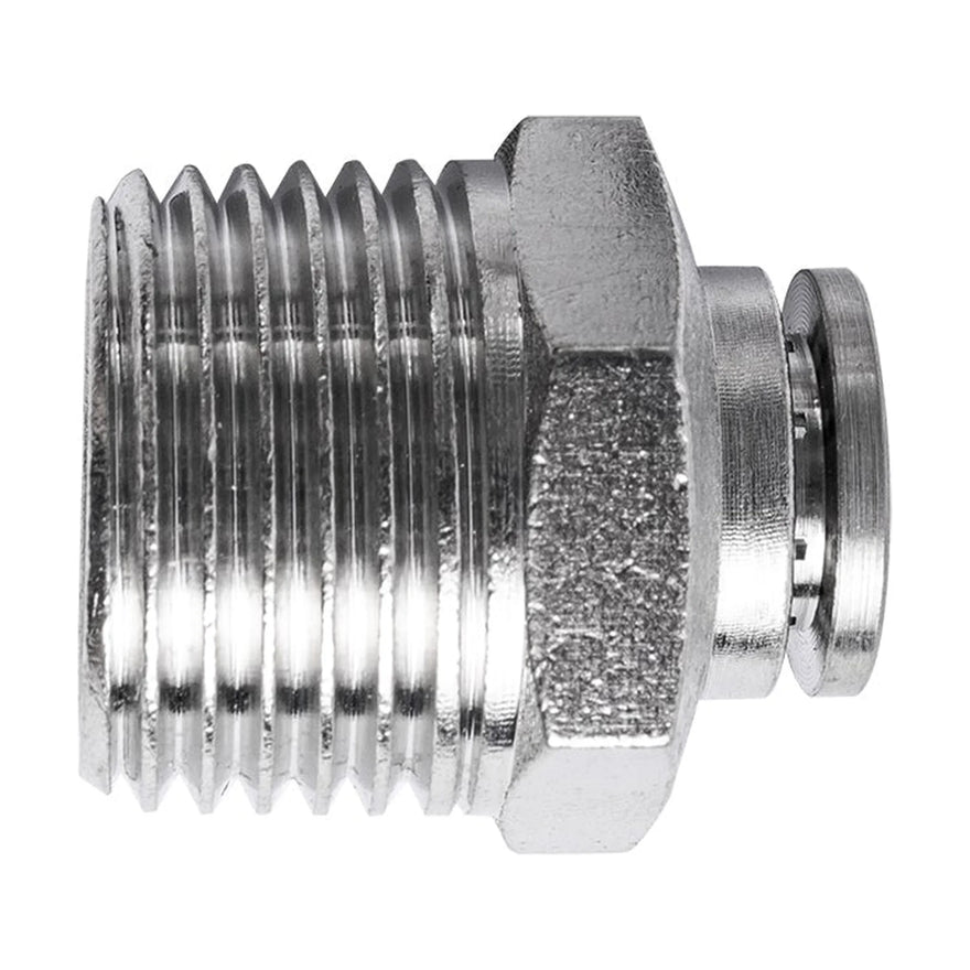 AirCraft Metal PU Fitting Straight 8mmX 1/2' M - image 01