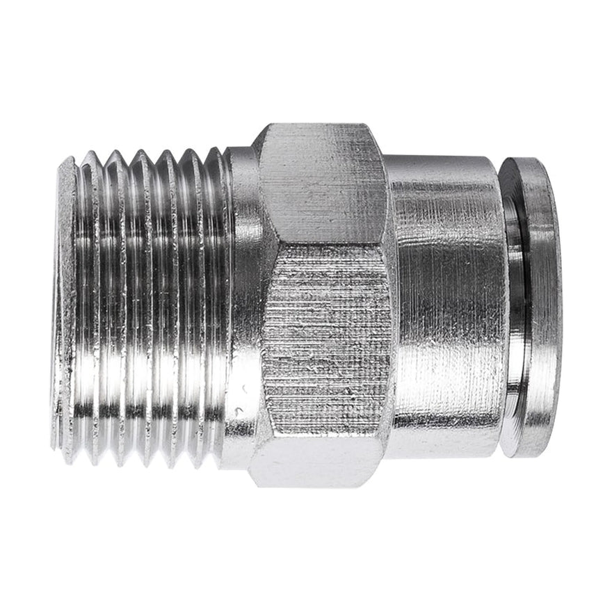 AirCraft Metal PU Fitting Straight 10mmX 3/8' M - image 01