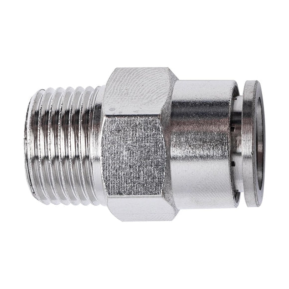 AirCraft Metal PU Fitting Straight 12mmX 3/8' M - image 01