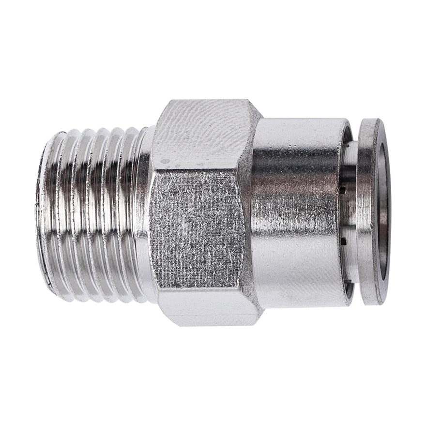 AirCraft Metal PU Fitting Straight 12mmX 3/8' M - image 01