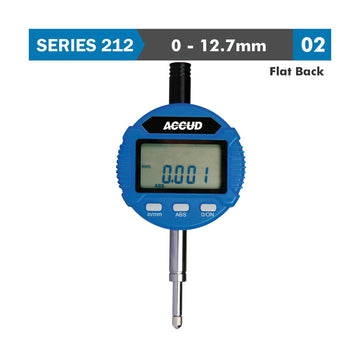 Accud Digital Indicator Flat Back 12.7mm / 0.5in - image 01