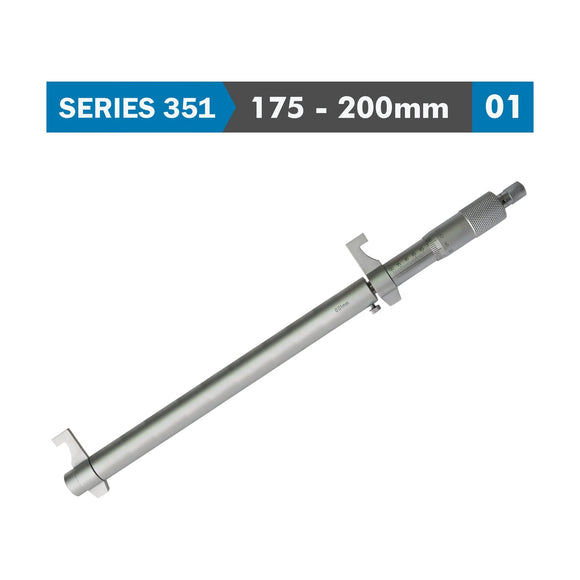 Accud Inside Micrometer 175-200mm Without Setting Ring 0.012mm Accuracy 0.01mm G - image 01