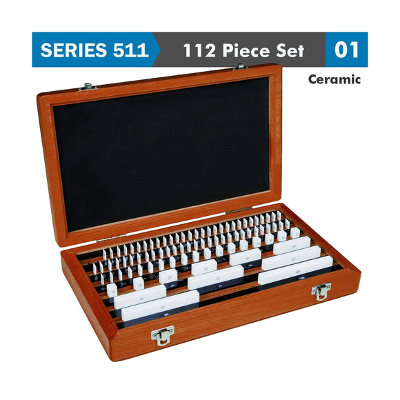 Accud Ceramic Gauge Block Set Iso3650 Grade 1 112-Piece - image 01