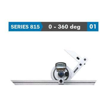Accud Universal Protractor 360° Stainless Steel 5' Accuracy 5' Graduation - image 01