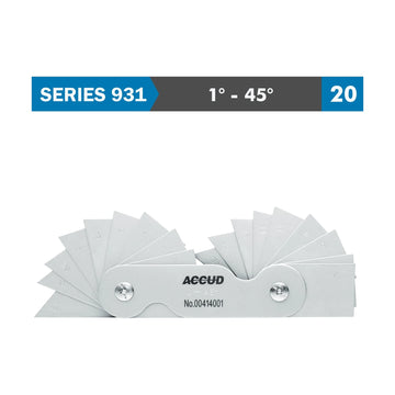 Accud Angle Gauge 1-45° 20 Leaves 30' Accuracy - image 01
