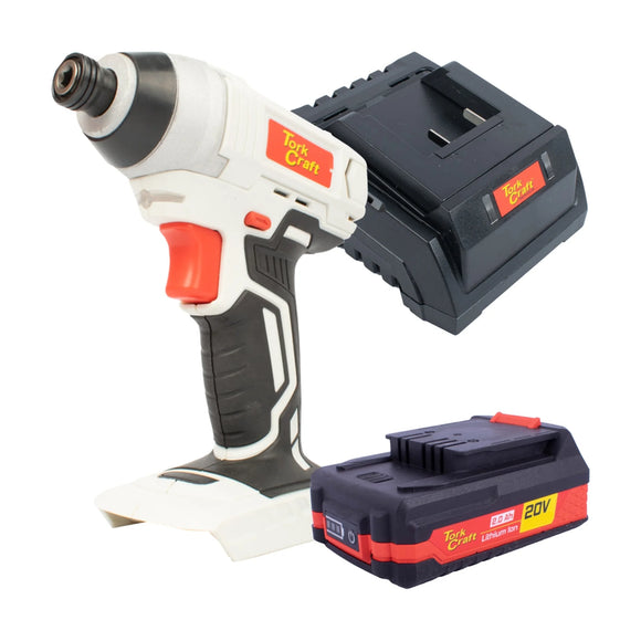 Tork Craft Impact Driver 20v TC20090 + Std. Charger & 2.0Ah Battery - image 01