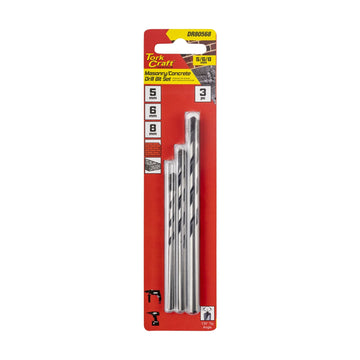 Tork Craft Drill Bit Masonry/Concrete 3pc Set 5-6-8mm - image 01