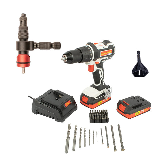 Tork Craft Impact Drill Battery And Standard Charger With Chamfer Tool 6mm-20mm - image 01