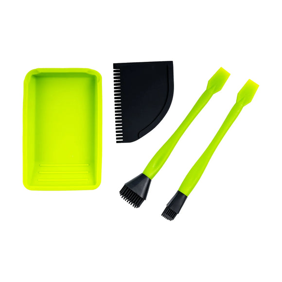 Pro-Tech Silicone Glue Brush & Scraper Set 6Pce - image 01