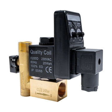 AirCraft Compressor Auto Drain Valve Solenoid 1/2' 220V Brass - image 01