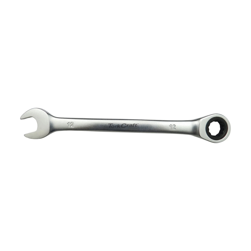Tork Craft Combination Ratchet Wrench 12mm Fixed Head Spanner - image 01