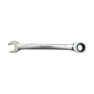 Tork Craft Combination Ratchet Wrench 17mm Fixed Head Spanner - image 01