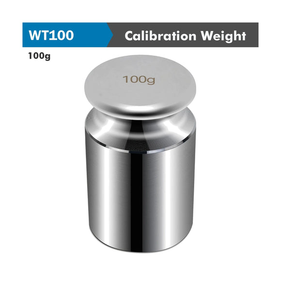 Accud Cylindrical Calibration Weight 100Gram Stainless Steel - image 01