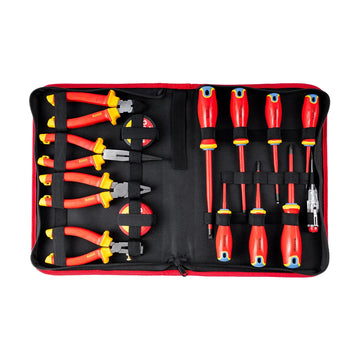 Tork Craft 14pc Screwdriver (PH/SL) & Hand Tools Set Electricians Insulated VDE - image 01