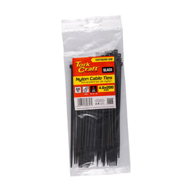 Tork Craft Nylon Cable Ties 4.8mm X 200mm Black 50pc - image 01