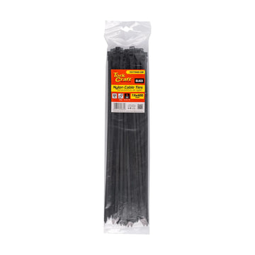 Tork Craft Nylon Cable Ties 7.6mm X 400mm Black 50pc - image 01