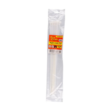 Tork Craft Nylon Cable Ties 7.6mm X 400mm White 10pc - image 01