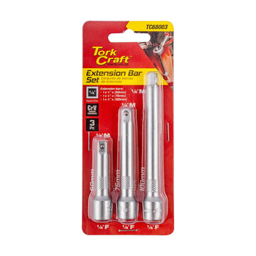 Tork Craft Extension Bar 3pc Set 1/4' 50/75/100mmâ  - image 01