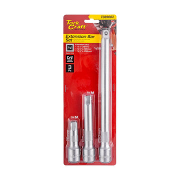 Tork Craft Extension Bar 3pc Set 1/2â€ 75/125/250mmâ socket - image 01