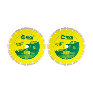 D-Tech Diamond Blade Segmented Standard. 230 x 22.23mm 2 Piece - image 01