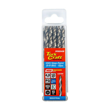 Tork Craft Drill Bit Precision-max Step Point 4.0mm HSS 10 Pack - image 01