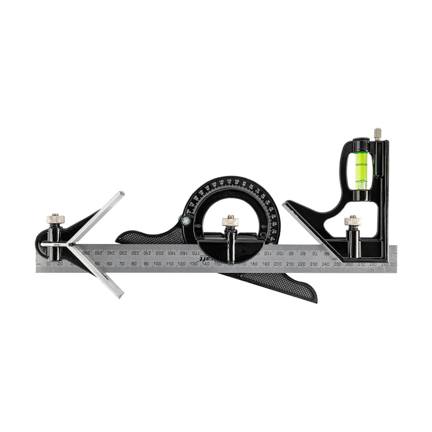 Tork Craft Combination Square & Protractor 3pc Set - image 01