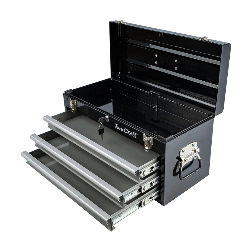 Tork Craft Top Box Empty 3 Drawer And Top Tray 535x255x315mm TracKTool Box - image 01