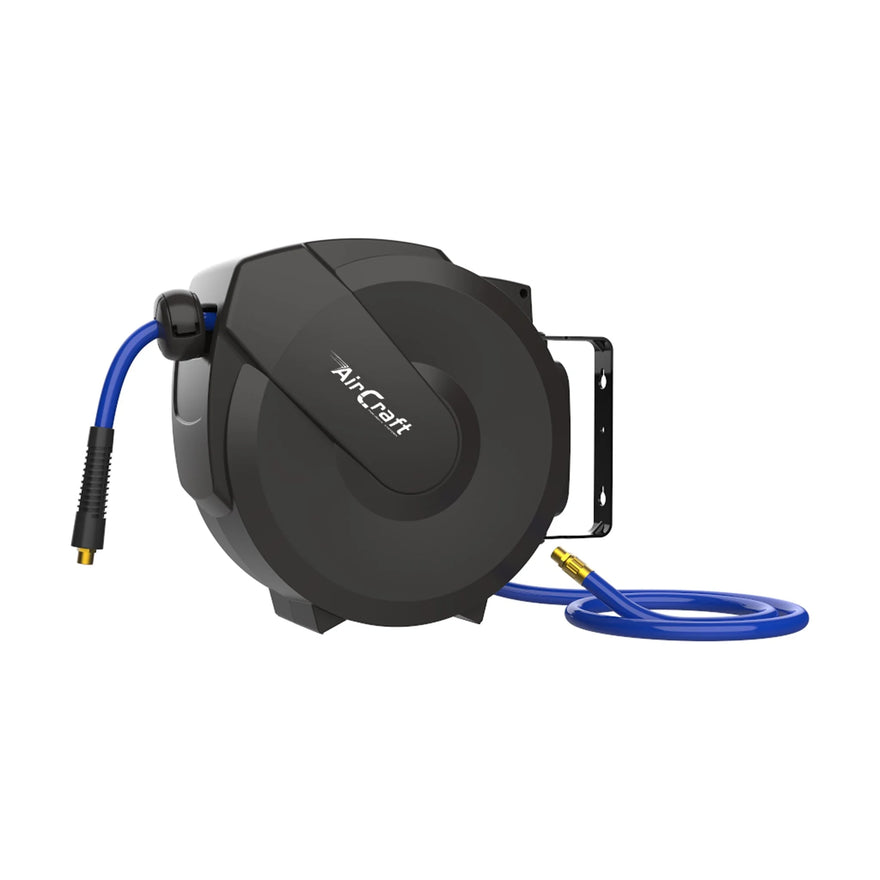 AirCraft Air Hose Reel 15M 12mmOd X 8mmId PU Hose Auto Retract - image 01