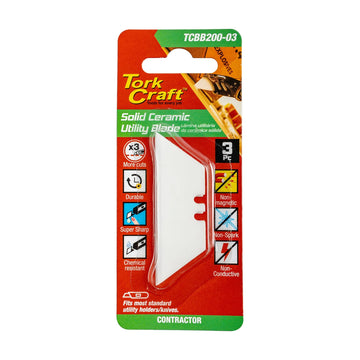 Tork Craft Utility Blade Ceramic Solid 60mm X 19mm X 0.60mm 3pc - image 01