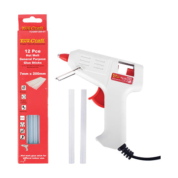 Tork Craft Glue Gun TCGG05001 With 12Pce Glue Sticks TCGS07200-01 - image 01