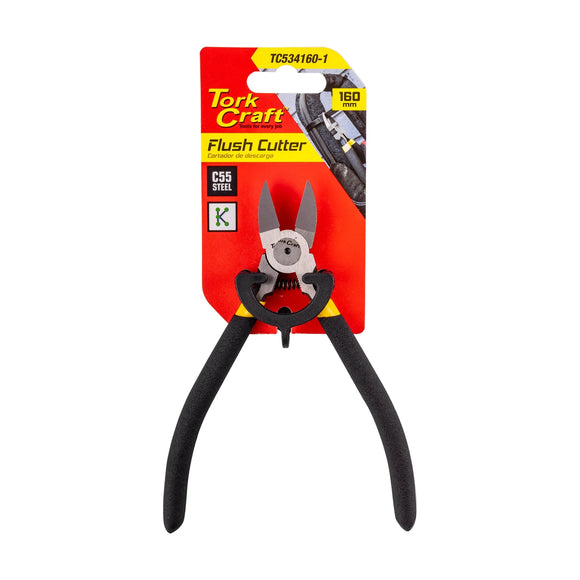 Tork Craft Plastic Cutter 160mm Diagonal Side Cutter Pliers Flush Cut Cable Tie - image 01