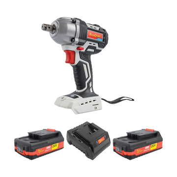 Tork Craft Impact Wrench 450nm 20v LW450 + Std. Charger & 2 X 2.0Ah Batteries - image 01